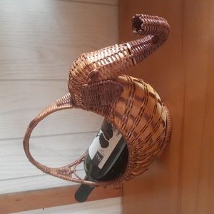 Vintage Wicker Elephant Basket